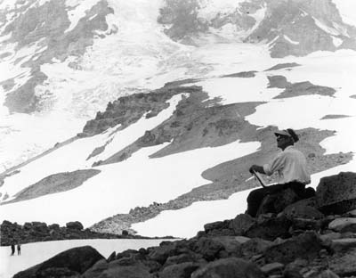 Roi Sketching on Mount Rainier, 1927